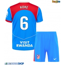 Maglie da calcio Atletico Madrid Koke #6 Terza Maglia Bambino 2025-26 Manica Corta + Pantaloni corti)